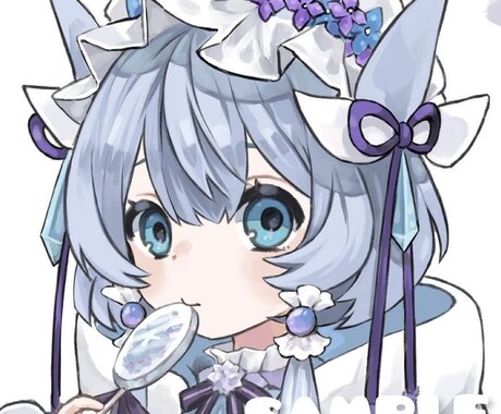 アイコン描きます 可愛いお顔中心のアイコン描きます！ イメージ1