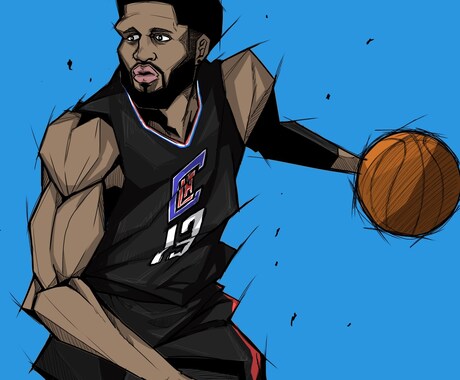 NBA選手のイラスト描きます イメージ1