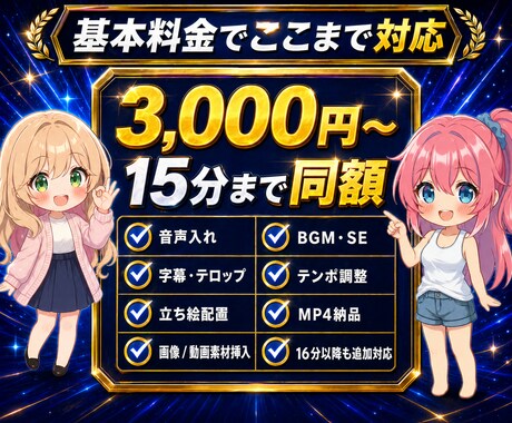 2chスレ風・反応集・解説・茶番動画を編集します 5ch対応・15分同額・丸投げOK・最短納品1時間相談可 イメージ2
