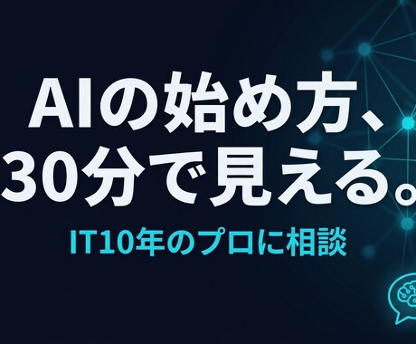 ChatGPT・Claude業務活用を相談できます IT10年のプロがあなた専用のAI活用法を30分で提案します イメージ1