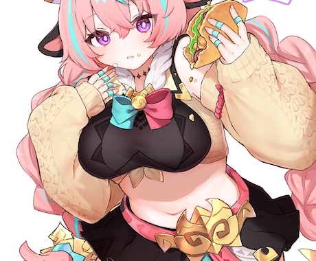 商用利用可能！可愛い1枚絵描きます 思わずはっと目を引くイラスト描きます♪ イメージ1