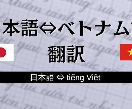 ベトナム語<->日本語翻訳対応します 翻訳、通訳、経験あり両方言葉対応 イメージ1