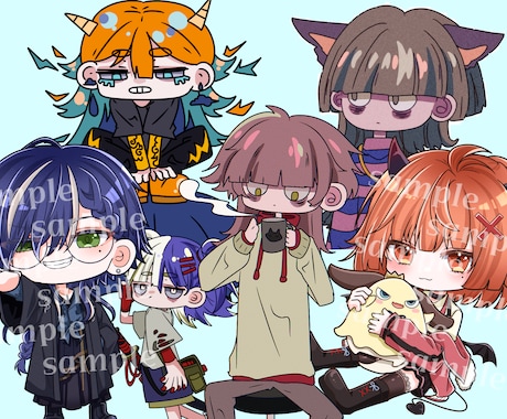 デフォルメ、カートゥーン風アイコンお描きします 貴方だけのキャッチーな1枚お作り致します！ イメージ1
