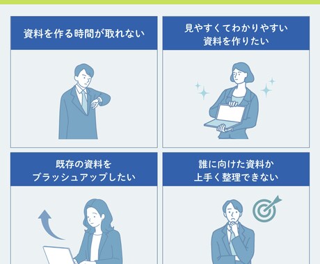 スッと伝わる！図解で整えるビジネス資料を作成します 目的に合わせて、図解でスッと伝わる イメージ2