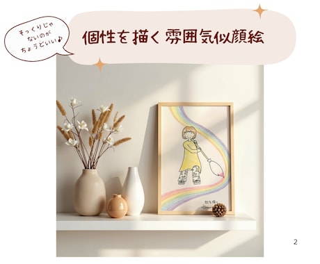 そっくりじゃない雰囲気似顔絵お描きします あなたの好き♡と一緒に描くことであなたの個性を表現します♪ イメージ1