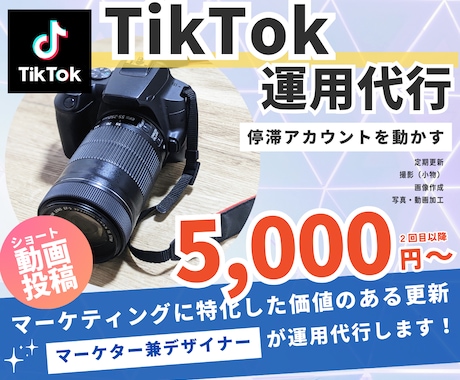 堅実なTikTok運用、動画SNS代行をします 価値のあるSNS運用ならお任せください！届けたいユーザーへ イメージ1