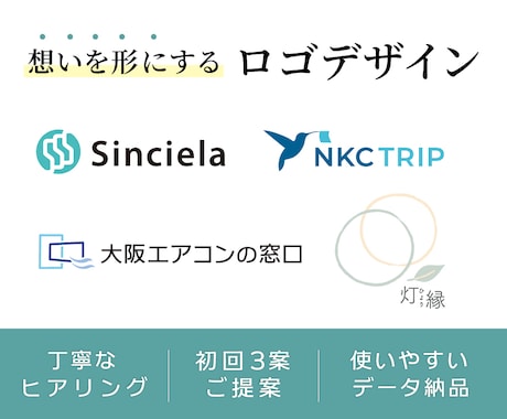 初回3案！印象的なロゴご提案します 名刺やWEB対応！多用途に使いやすく丁寧に納品で安心！ イメージ1