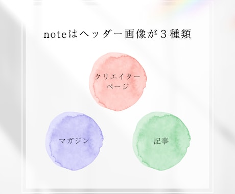 noteの各ヘッダー画像作成します noteの画像作成に特化。（テンプレ作成は別サービス） イメージ2