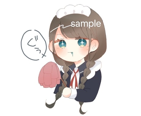 SNSで使えるアイコンを制作致します ゆるっとふわふわした絵柄で描きます イメージ1