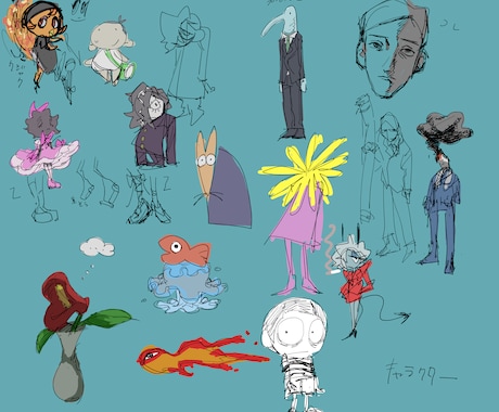 私の世界観でキャラクター制作します 頂いたイメージから3つシンプルなキャラクターを制作します。 イメージ1