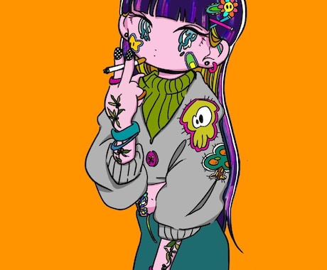 レトロかわいいゆるふわアイコン作成いたします とっても可愛いアイコンだよ〜〜〜！！！ イメージ1