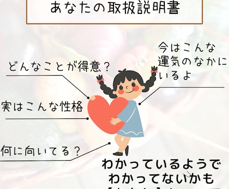 あなたの取扱説明書お作りします 自分でも気づかない自分のことが、詳しくわかる鑑定です