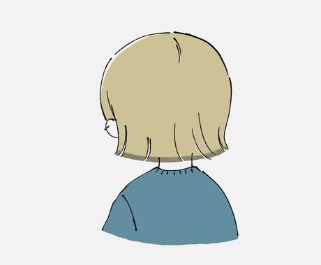 モニター価格2名様/後ろ姿のイラストを描きます 【商用OK】SNSアイコンなどにおすすめの正方形サイズ イメージ2