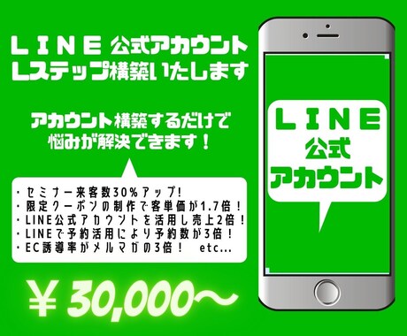 限定3名！LINE公式の構築をフル設定いたします LINE公式アカウント構築するだけで業務効率になります！ イメージ1