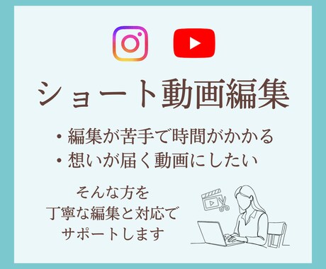 ショート動画編集であなたの発信をサポートします イメージ1