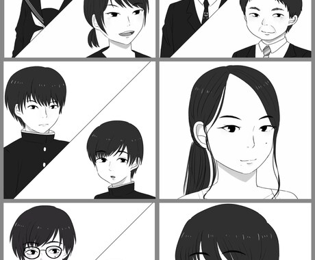 安価でかわいい似顔絵描きます リアルでもデフォルメでも絵柄対応可能です！ イメージ2