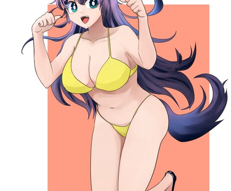 立ち絵、可愛く描きます デフォルメ立ち絵キャラクターデザインSNSで使うイラストなど イメージ2