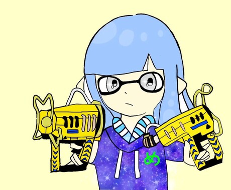 Splatoonアイコンゆるくかわいく描きます (お試し価格！) イカちゃんSNS用 イメージ2