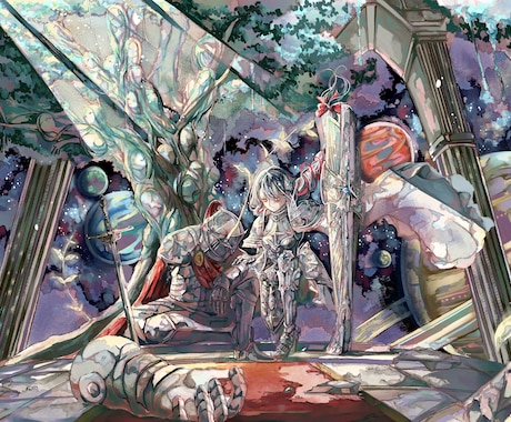 背景、商用利用込み！MV用など一枚絵描きます 貴方の望む幻想的な世界を描きます！ イメージ2