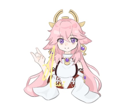 可愛くキュートなイラスト制作します おもにアイコンやグッズなどに使われます イメージ1