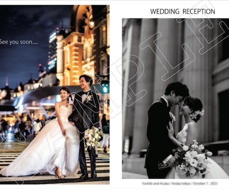 結婚式プロフィールブック作成します 【テンプレート対応】ウェディングアイテムで特別な1日に彩りを イメージ1