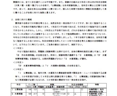 公害防止管理者＜水質有害物質特論＞勉強法教えます 京大院修了・合格経験者が頭の整理をお手伝い イメージ2