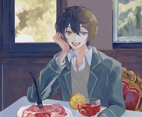 厚塗りのイラスト描きます イメージ1