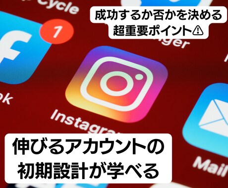 インスタ運用の初期設計をレクチャーします これからインスタ運用を始めたい人におすすめ！ イメージ1