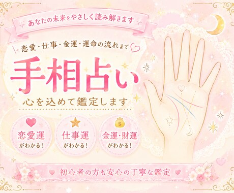 あなたの手相見ます 手軽に手相を占ってみませんか？ イメージ1