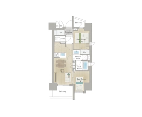不動産広告用の間取り図を作成します 既存図面を見やすい間取り図にします！ イメージ2