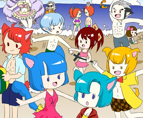 デフォルメキャラのイラスト承ります SNSアイコン用などシンプルかわいいイラストがお好みな方へ イメージ1