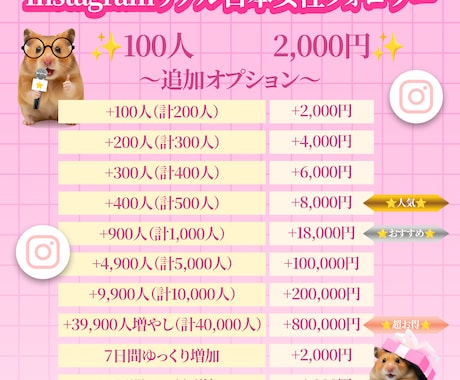 インスタ 日本女性 フォロワー 100人増やします ⭐高品質＆低価格＆保証有⭐認知＆信頼向上⭐ SNS 運用 ⭐ イメージ2