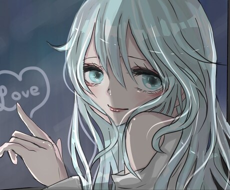 かわいいSNSアイコン描きます 独特の女の子、かわいい女の子描きます‪°ʚ✞ɞ°‬ イメージ1