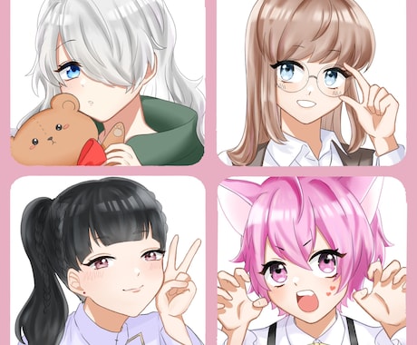 SNSなどに使える可愛いアイコン描きます