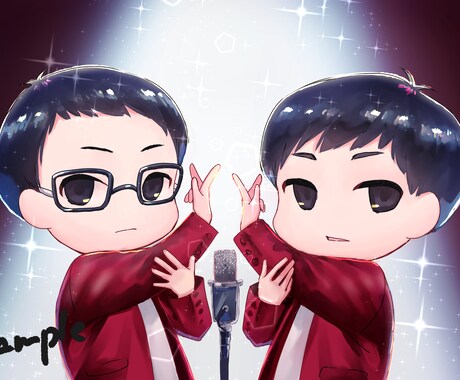 かわいいちびキャラ描きます どんなキャラもかわいいちびキャラにします(*´∀`) イメージ2