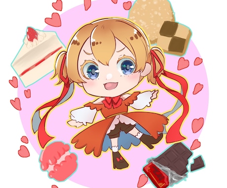 即納可能！可愛いデフォルメキャラ描きます イメージ1