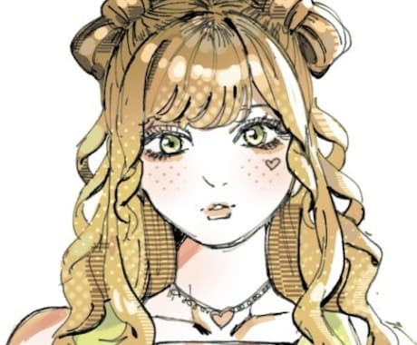可愛いPOPなアイコン描きます アイコンバストアップを描きます！可愛くてポップな色味！ イメージ2