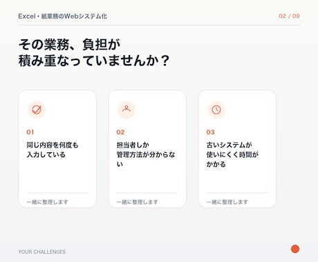 Excel・紙業務をWebシステム化します 現場の作業を整理し、小さく使える形から始めます イメージ2