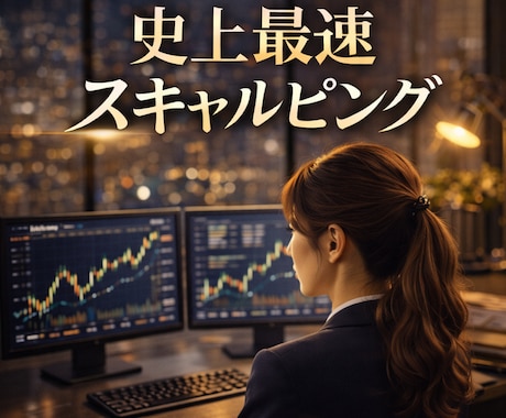 テクニカル無視！秒速スキャルピング手法伝授します ほぼ１分以内に完結。継続的に使える最強FXスキルが身につく イメージ1