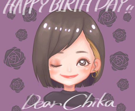cuteに♡似顔絵描きます snsのアイコンにいかがでしょうか、、？♡ イメージ1