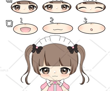 最短即日納品！メイド量産イラスト描きます SNS等のアイコンなどの使用可！ イメージ2