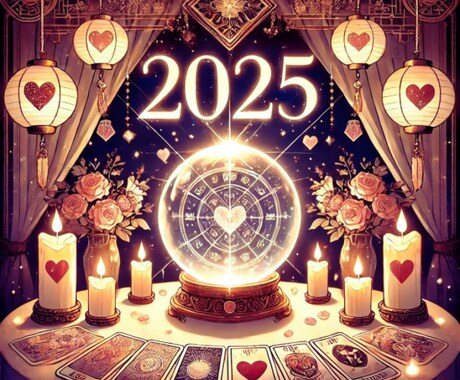 テキスト形式☆2025年恋愛運をタロット鑑定します 新しい出会い、再会、恋の行方を霊感タロットで鑑定します。 イメージ1