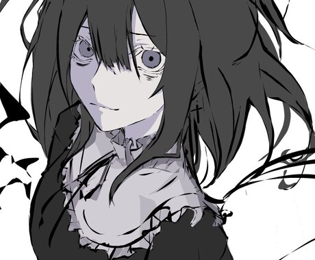 感情を乗せた唯一無二の目に留まるイラストを描きます 人の目に留まるイラストで独特な世界観を描きます。 イメージ2