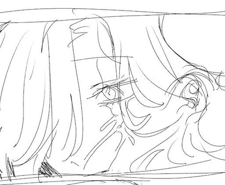 3L◯ 白黒ラフ詰め込み絵お描きします 漫画線でザクザクとした描き込みを行います！ イメージ1