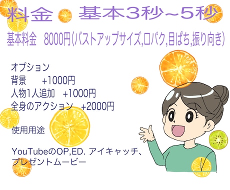 アイコンも可愛く動く♡SNS映えする動画制作します 手描きの温かみのあるアニメで命を吹き込みます！(^｡^) イメージ2