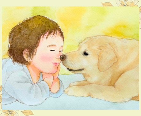 こども・ペットの似顔絵を写真から優しく描きます イメージ1