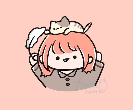 特別価格＊5名様限定！ゆるーいミニキャラ描きます アイコン・名刺に！あなただけのミニキャラお描きします イメージ2