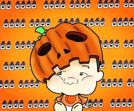 お子さんのデフォルメミニキャラ画像を作成します 息子の絵毎日描いています。皆様のお子様の絵を描かして下さい。 イメージ1