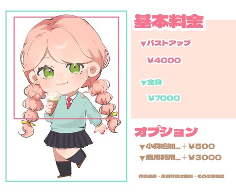 可愛いデフォルメイラストをお届けします SNSアイコン、サムネ画像、グッズ制作などにお役立て下さい イメージ2