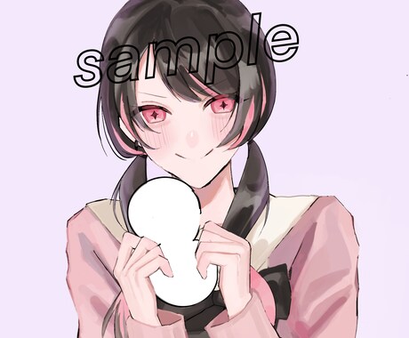 目に飛び込む♪アイコンイラストを描きます ご依頼主様のキャラクターの魅力を引き立てれるよう描きます♪ イメージ2